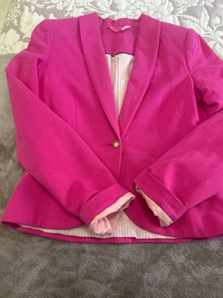 Chaqueta de vestir rosa