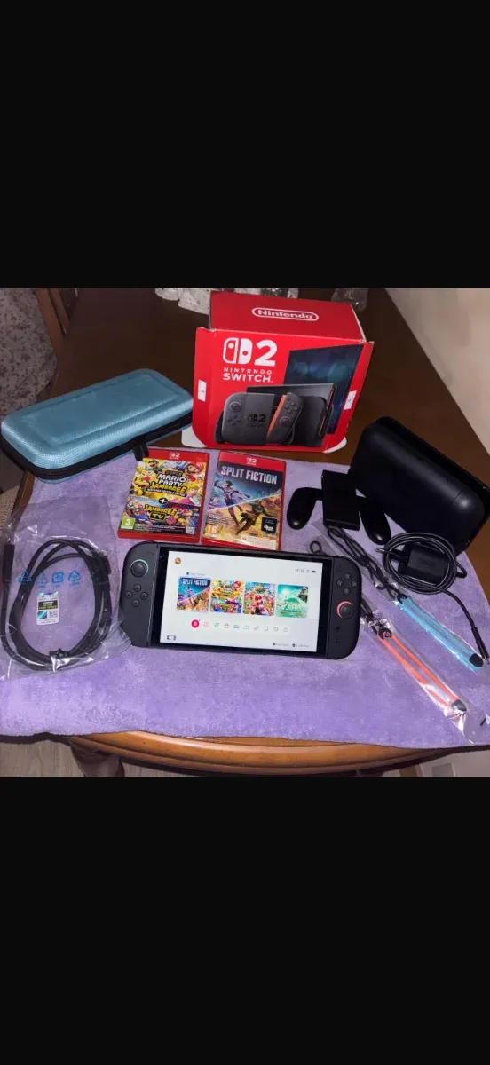 Nintendo Switch  2 con funda y 3 juegos