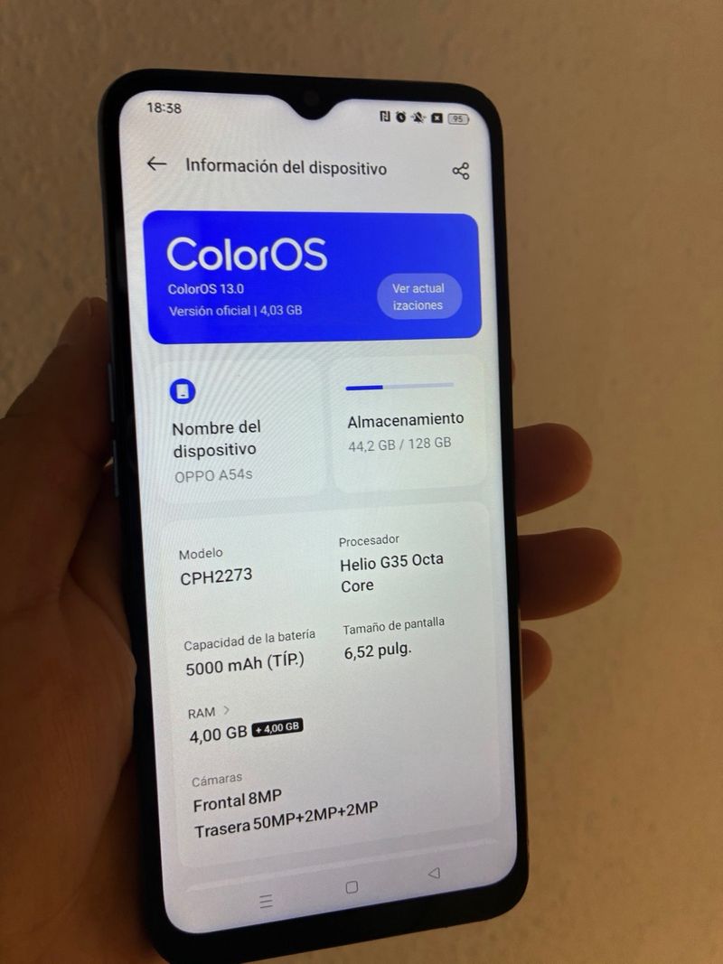 Oppo A54S 4GB RAM 128GB Azul afbeelding 2