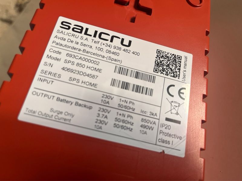 SAI Salicru 220v - 850w afbeelding 2