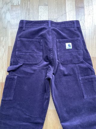 Pantalones Carhartt Morado Pana
