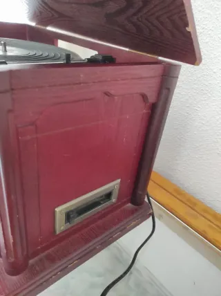 Tocadiscos Vinilo Rojo