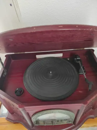 Tocadiscos Vinilo Rojo