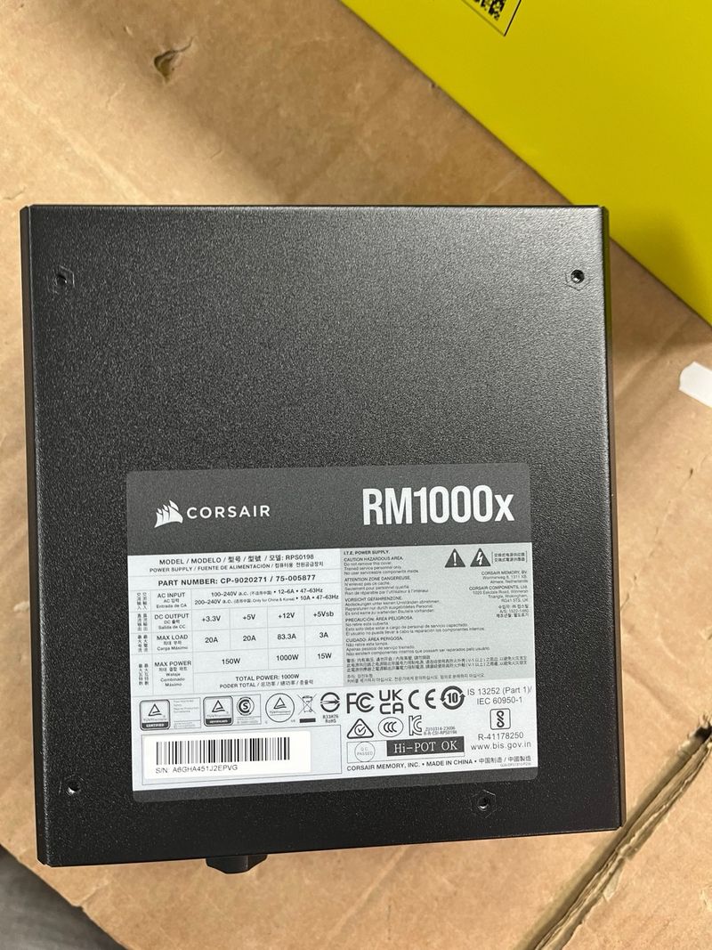 Corsair RM1000x Fuente de Alimentación ATX#J2EPVG afbeelding 6
