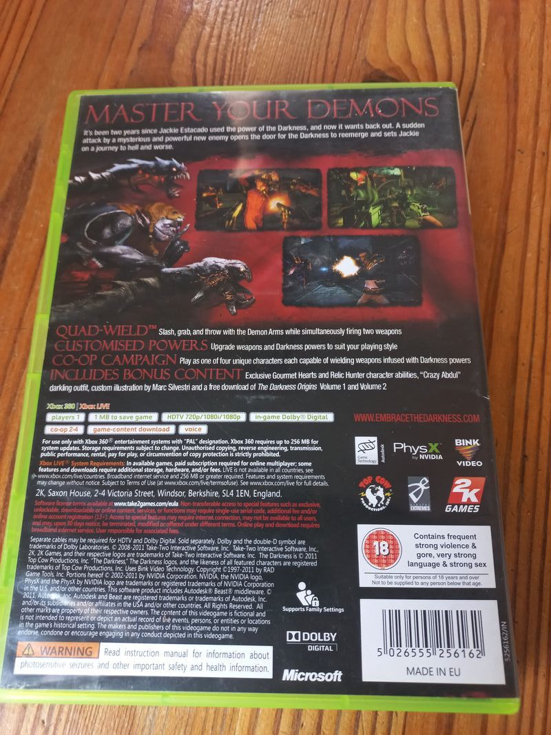 The Darkness II Edicion Special Xbox 360 afbeelding 2