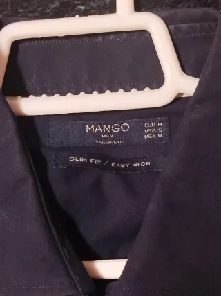 Camisa Mango Man Azul Marino Talla M