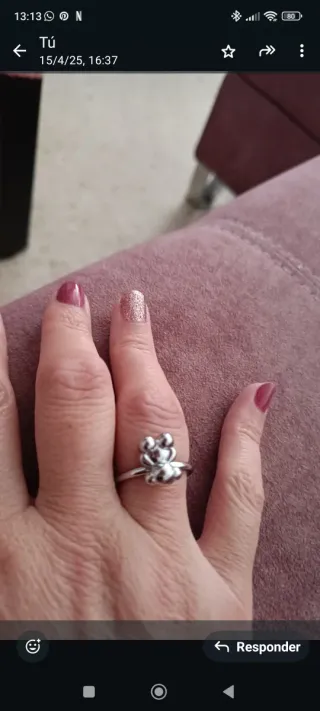 Anillo Tous Acero Quirúrgico talla 19