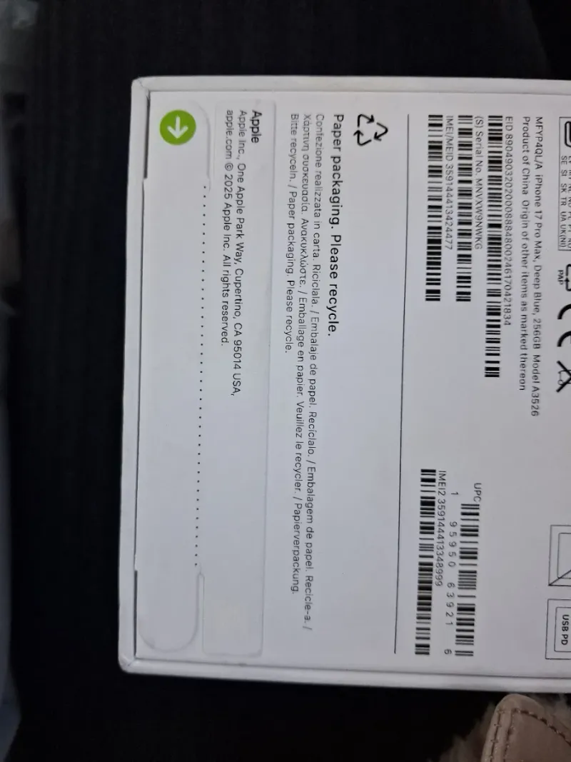 iPhone 17 Pro Max 256GB Azul afbeelding 4