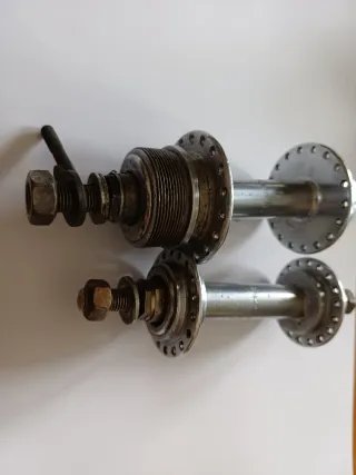 Mozzi Bianchi Vintage Con Ingrassatore Rari