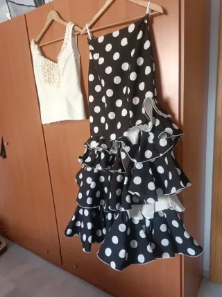 Traje Flamenca Gitana Lunares