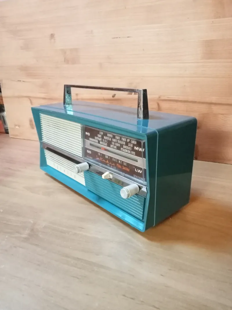 Radio Transistor Optalix Azul y Plata afbeelding 2