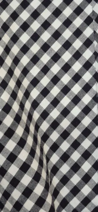 Camisa Zara cuadros vichy nudo