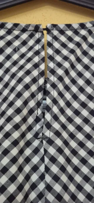 Camisa Zara cuadros vichy nudo