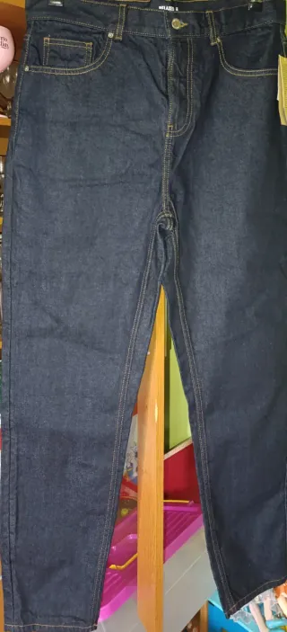 Pantalones Vaqueros Kiabi Talla 42 Azul