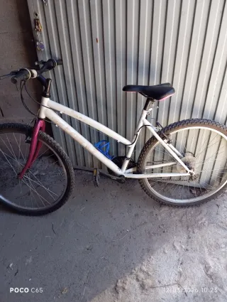 Bicicleta infantil con flores