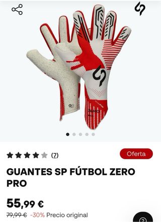 Guantes Fútbol SP Zero Pro Talla 7