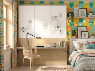 CAMA ABATIBLE CON ESCRITORIO SONRÍE 105×190.