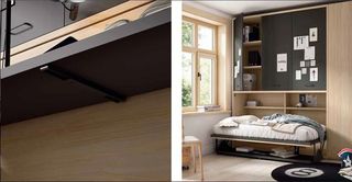 CAMA ABATIBLE CON ESCRITORIO SONRÍE 105×190.