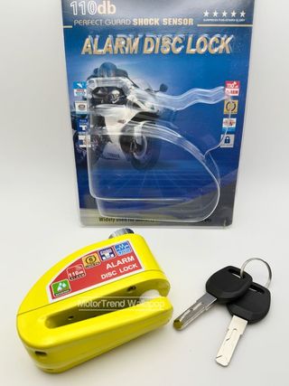 Candado con alarma moto disco de freno 110dB