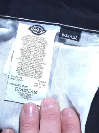 Pantaloni Dickies Baggy Jeans Neri Taglia 47 Nuovi