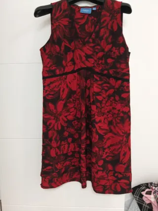 Vestido floral Simply Vera Vera Wang rojo