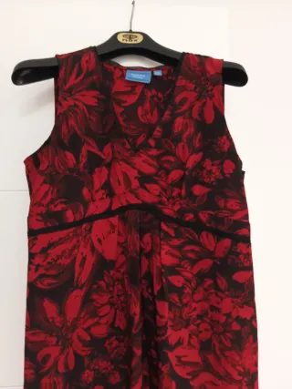 Vestido floral Simply Vera Vera Wang rojo