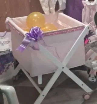 Minicuna rosa + REGALO edredón, almohada y sábanas