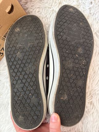 Zapatillas Victoria Plataforma Negras Talla 37