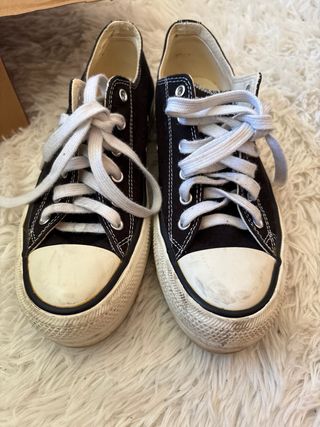 Zapatillas Victoria Plataforma Negras Talla 37