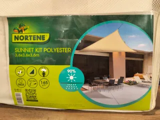 Vela Sombreo Nortene Sun-Net 3,6x3,6x3,6 m