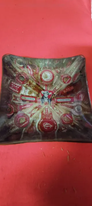 Lote ceniceros y cuenco de cristal L9C1