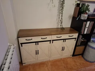 Aparador Comedor Blanco y Madera