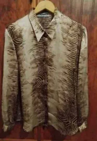 Camisa SATÉN TAPIOCA Talla 48 - Estampado Animal P