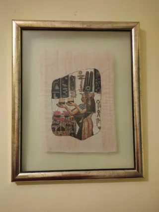 Papiro Egipcio Enmarcado