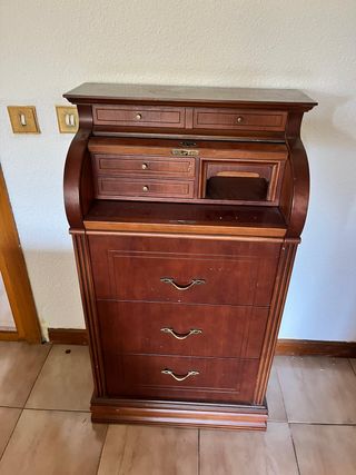 Mueble Radiador Madera y Mármol