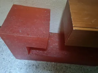 Recibidor Resina/Madera EXPOMOBI se puede iluminar