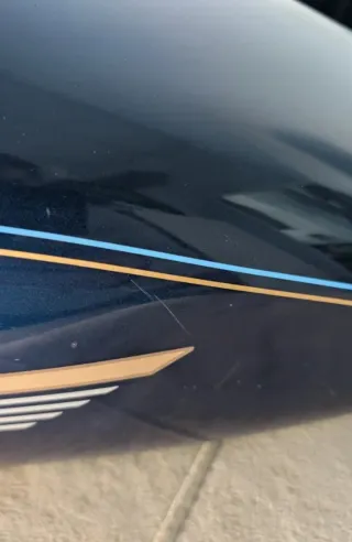 Depósito Harley Davidson Azul Sinister