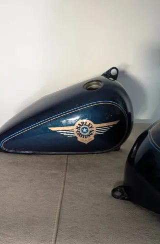 Depósito Harley Davidson Azul Sinister