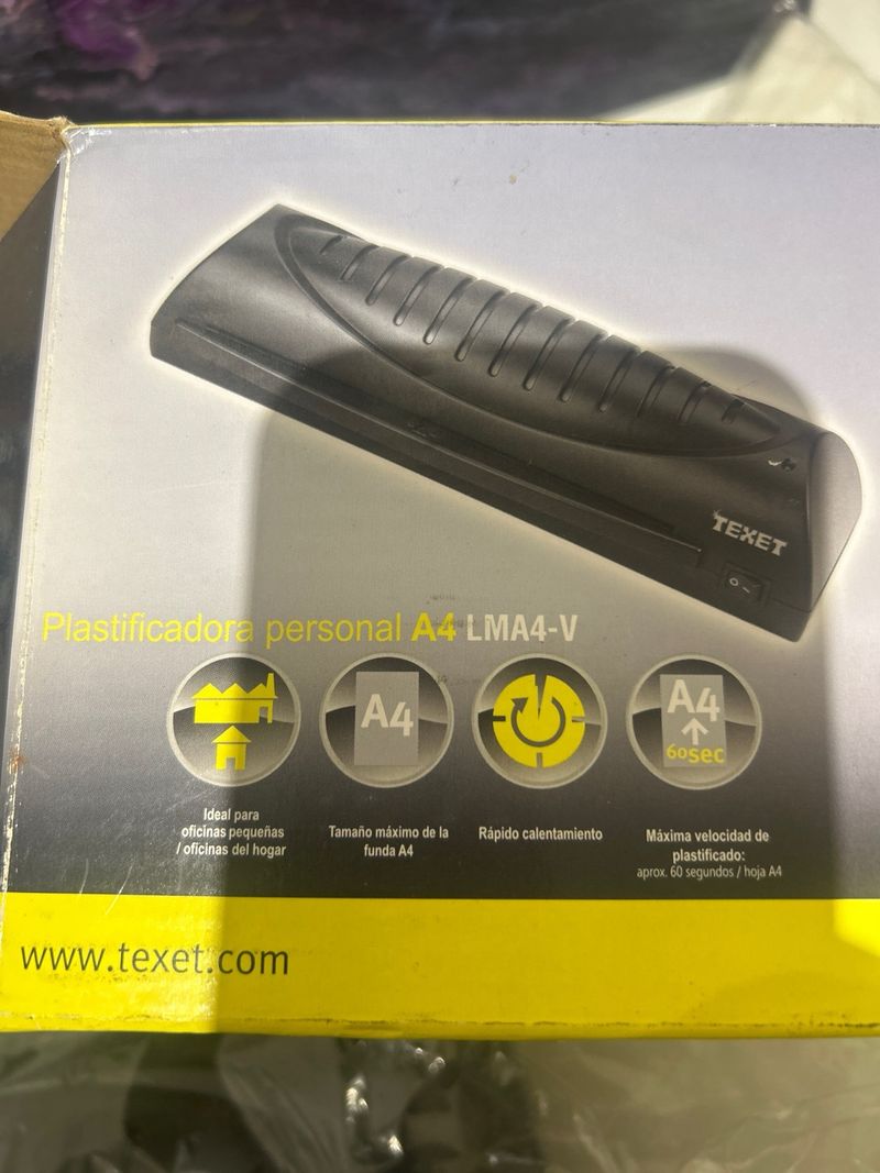 Texet Plastificadora A4 LMA4-V + Guillotina afbeelding 4