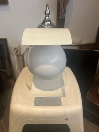 Lámpara Vintage Metal y Cristal