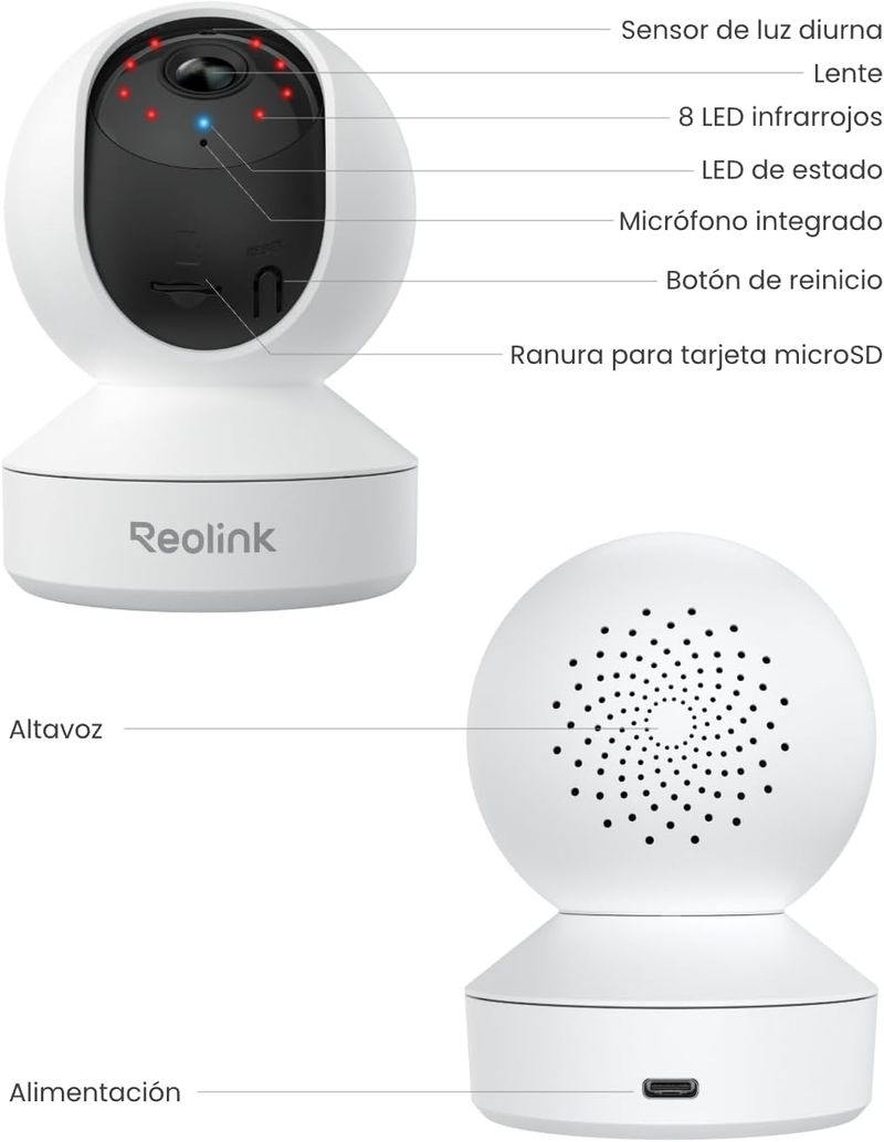 Reolink 2K Camara Vigilancia WiFi Interior, 360° afbeelding 2