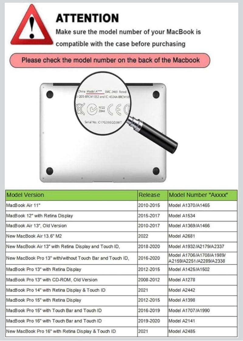 Funda Macbook Air 13 A1932/A2176/A2337 afbeelding 3