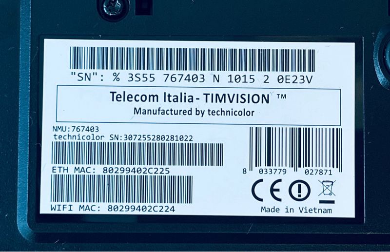 Decodificador TIMVision Technicolor + Cables afbeelding 5