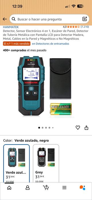 Detector Hanmatek 4 en 1 LCD