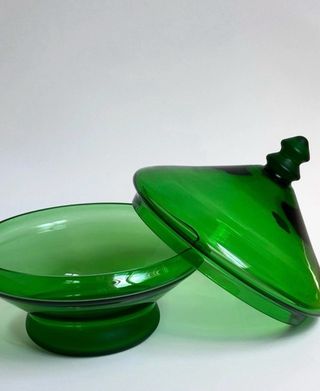 Portacaramelle Vaso Vetro Boemia Verde