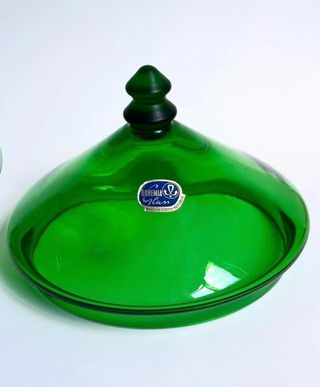 Portacaramelle Vaso Vetro Boemia Verde