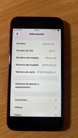 iPhone SE 2020 64GB Rojo