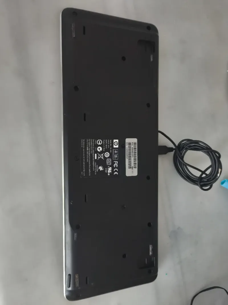 Teclado HP USB Negro y Plateado afbeelding 2