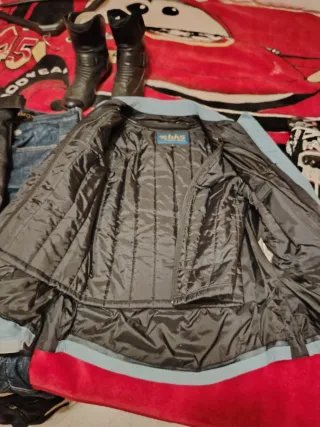 Chaqueta Moto BKS Azul y Negra