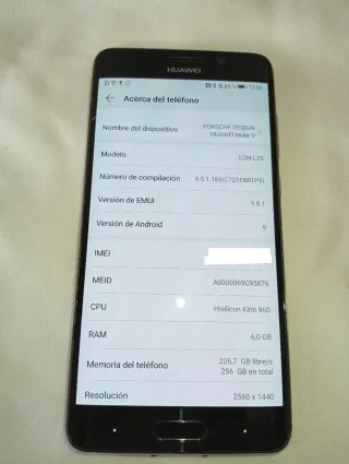 HUAWEI PORSCHE DESIGN MATE9